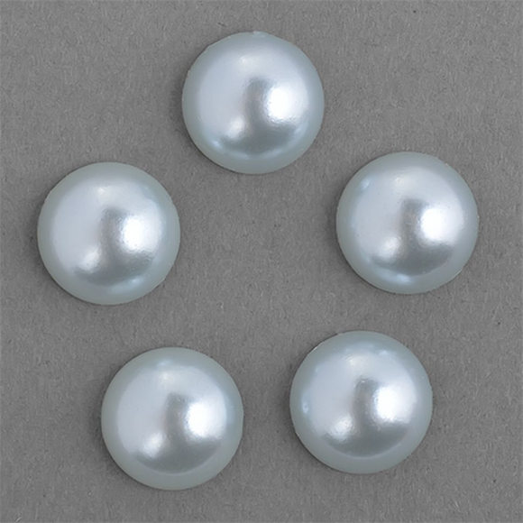 Полужемчужины перламутр Круг, арт.TBY-1910-26, 10 мм цв.26 голубой уп.500г