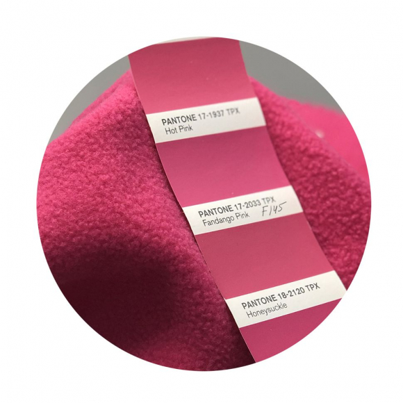 Ткань флис 2-х сторонний TBY-0059-145 190 г/м? 100% ПЭ шир.150см  цв.F145 малина рул.70-110м (1кг - 3,5м)