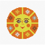 Набор для вышивания LUCA-S арт. B093 Солнце 8,5х8,5 см Набор для вышивания LUCA-S арт. B093 Солнце 8,5х8,5 см