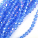 Бусины граненые Рондель (стекло) на нитях арт.TBY-R-2 12мм  цв.09 AB голубой уп.20шт х50 бусин