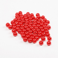 Бусины MAGIC 4 HOBBY круглые перламутр 4мм цв.058 красный уп.50г (1500шт)
