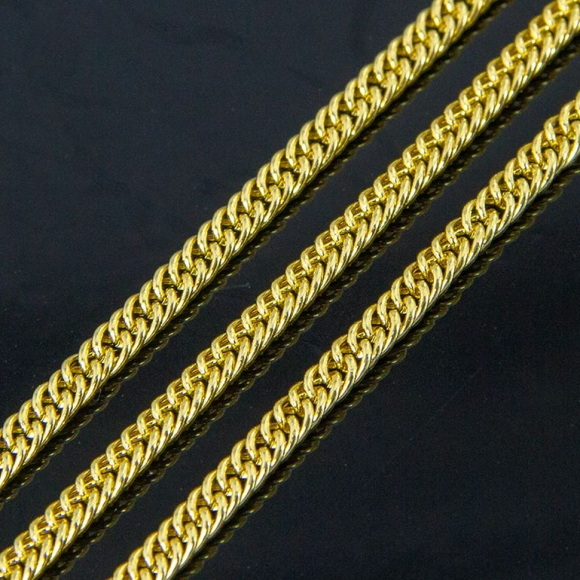 Цепь Витая железо МБ.УТ17223 цв.золото 4х3х0,6мм уп.5м