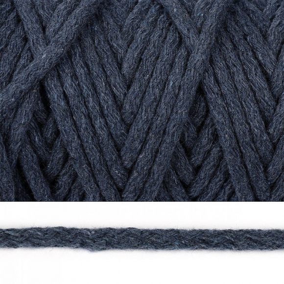 Шнур круглый х/б 05мм цв.2175 джинс уп.50м