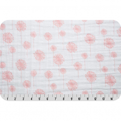 Ткань для пэчворка PEPPY Embrace (марлевка) 120 г/м? 100% хлопок цв.premier dandelion coral уп.100х125 см