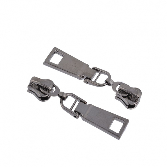 Замок MaxZipper автомат ТР#5 F23 цв.2 черный никель уп.100шт Замок MaxZipper автомат ТР#5 F23 цв.2 черный никель уп.100шт