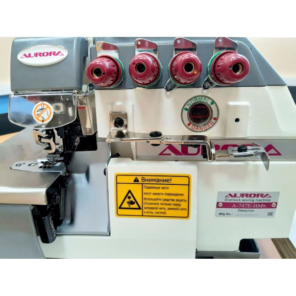 4-х ниточный оверлок Aurora A-747E-HM с бытовым мотором 4-х ниточный оверлок Aurora A-747E-HM с бытовым мотором