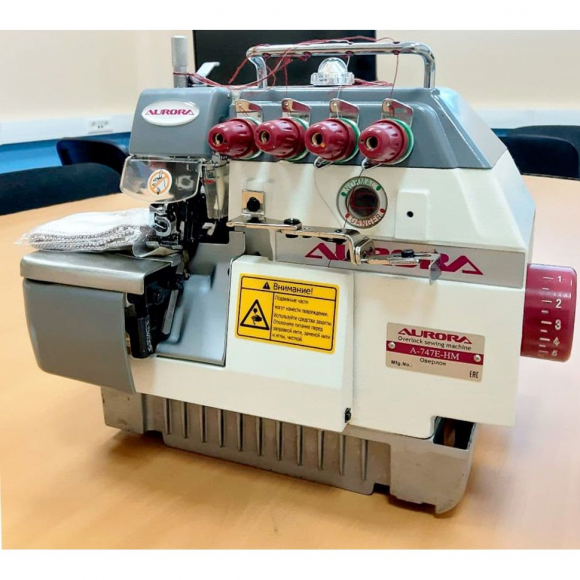 4-х ниточный оверлок Aurora A-747E-HM с бытовым мотором 4-х ниточный оверлок Aurora A-747E-HM с бытовым мотором