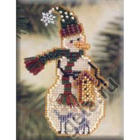 50016_Набор для вышивания "Снеговичок со скворечником"