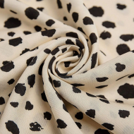 Ткань Штапель 90 г кв.м 100% вискоза шир.145 см арт.Р.31141.05 цв.05 айвори уп.45м