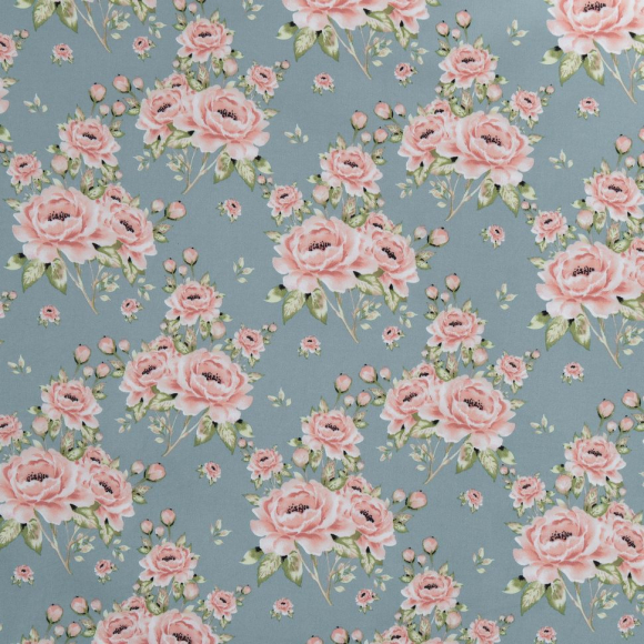 Ткань шелк Армани 90 г кв.м 97% полиэстер, 3% спандекс шир.145см арт.Р.28345.02 цв.02 голубой рул.30м