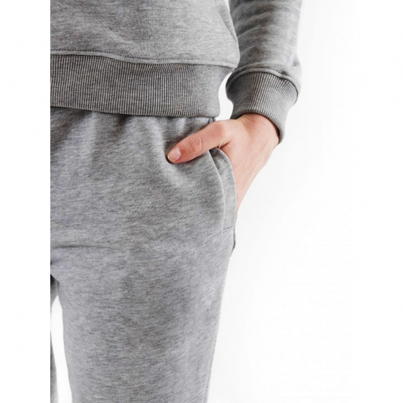 Ткань трикотаж Футер 2х нитка петля с лайкрой 230г пенье 180см сер.меланж уп.6м