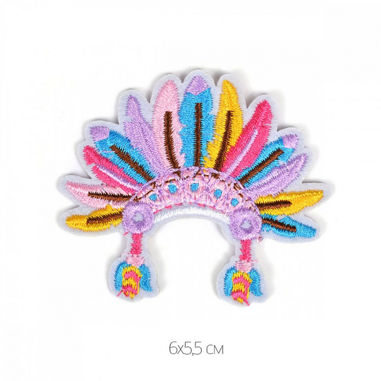 Термоаппликации арт.TBY.2244 Перья индейца 6см, уп.10 шт.