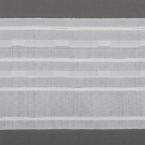 Лента шторная 100мм сборка ромбик арт.П-080К цв.белый уп.50м