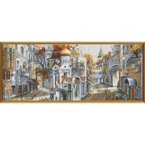 Набор для вышивания мулине НОВА СЛОБОДА арт.РЕ0332 Обратная сторона Москвы 62х26 см