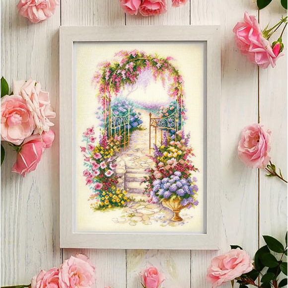 Набор для вышивания ЧУДЕСНАЯ ИГЛА арт.110-001 Садовая калитка 23х34 см