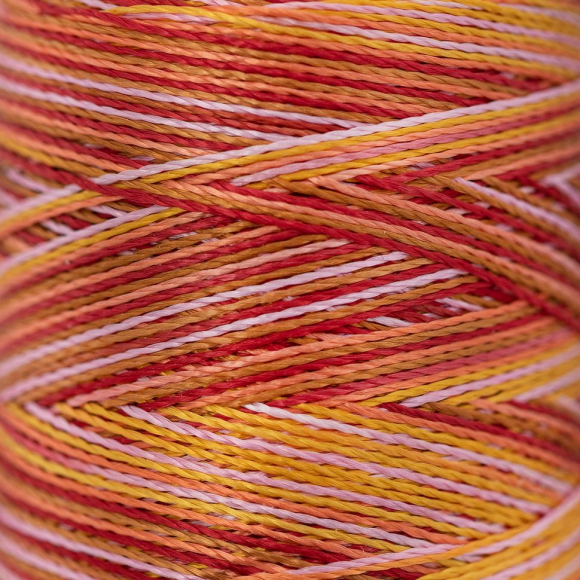 Нитки для вышивания Gamma мультиколор M120/2 100% вискоза 10 шт. 400 я цв.Set 2 теплые светлые