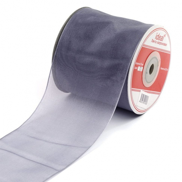 Лента капрон арт.JF-001 шир.75мм цв.082 серый уп.22,85 м А