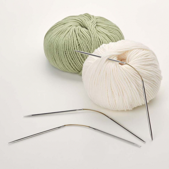 118067_Спицы чулочные гибкие, супергладкие, addiCraSyTrio SHORT №3.75, 21 см