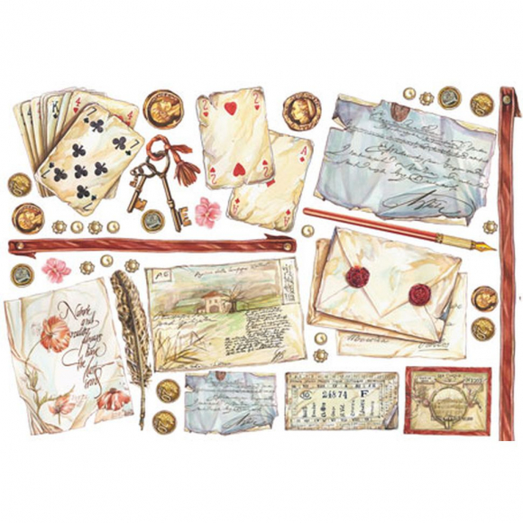 59310_Бумага рисовая "Игральные карты "