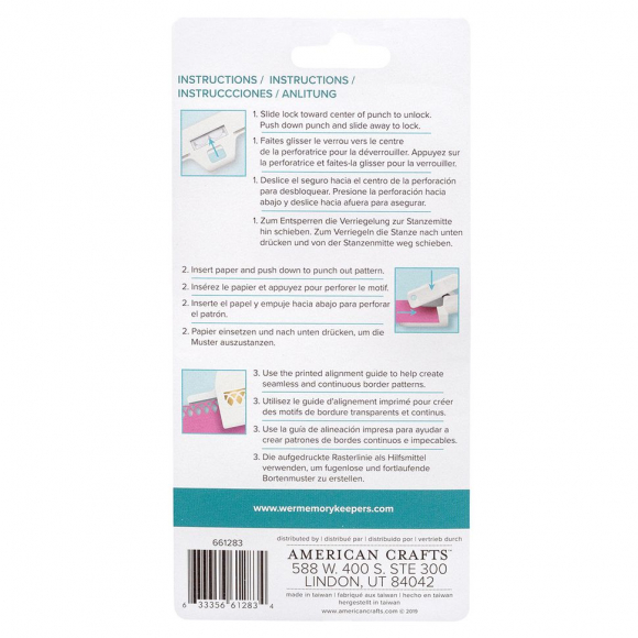 192212_Картридж-дырокол "Фестоны-арки" для вырубки по краю 192212_Картридж-дырокол "Фестоны-арки" для вырубки по краю