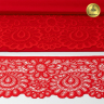 Кружево-стрейч KRUZHEVO арт.TBY.YSTL00839/N шир.90мм цв.SD163 красный уп.25м