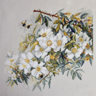 Набор для вышивания МАРЬЯ ИСКУСНИЦА арт.06.002.73 Белый шиповник 35х35 см