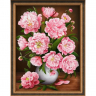 Набор для изготовления картин АЛМАЗНАЯ ЖИВОПИСЬ арт.АЖ.1732 «Перламутровые пионы» 30х40 см