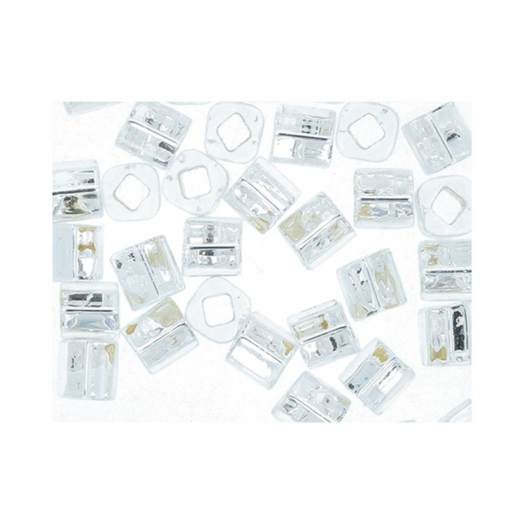 Бисер Япония "TOHO" CUBE №2  4 мм 5 х 5 г №0021 серебристый