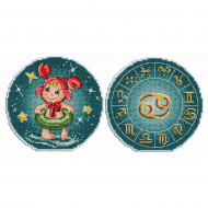 Набор для вышивания ЖАР-ПТИЦА арт.Р-696 Знаки Зодиака. Рак. 12х12 см Набор для вышивания ЖАР-ПТИЦА арт.Р-696 Знаки Зодиака. Рак. 12х12 см