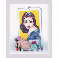 Набор для вышивания РИОЛИС арт.0090 РТ Бархатный взгляд 30х40 см Набор для вышивания РИОЛИС арт.0090 РТ Бархатный взгляд 30х40 см