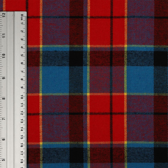 Ткань рубашечная фланель 150 г/м? 80% полиэстер, 20% хлопок шир.150 см арт.TBY.Fl.T194.3 цв.03 красный рул.25м