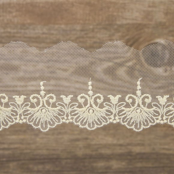 178117_Кружево-вышивка на тюле, 32 мм, 14,6 м