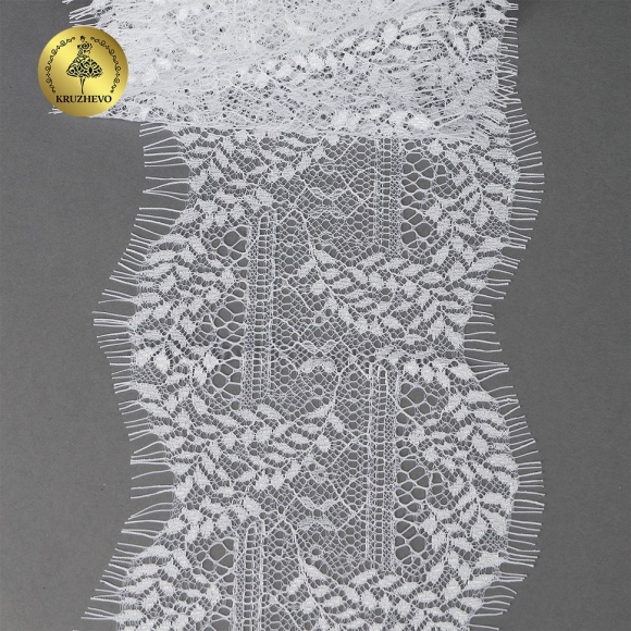 Кружево реснички KRUZHEVO арт.TBY.75229 шир.120мм цв.1 белый уп.3м Кружево реснички KRUZHEVO арт.TBY.75229 шир.120мм цв.1 белый уп.3м