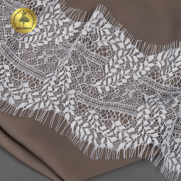 Кружево реснички KRUZHEVO арт.TBY.75229 шир.120мм цв.1 белый уп.3м Кружево реснички KRUZHEVO арт.TBY.75229 шир.120мм цв.1 белый уп.3м