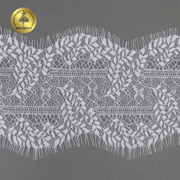 Кружево реснички KRUZHEVO арт.TBY.75229 шир.120мм цв.1 белый уп.3м Кружево реснички KRUZHEVO арт.TBY.75229 шир.120мм цв.1 белый уп.3м