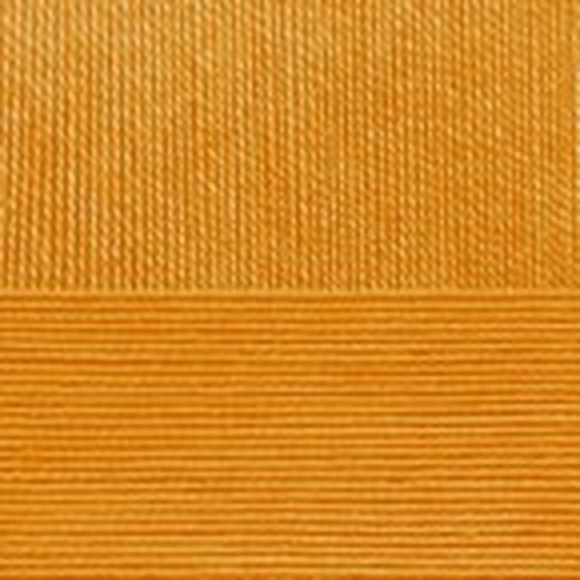 Пряжа для вязания ПЕХ Нежная (50% хлопок, 50% акрил) 5х50г/150м цв.447 горчица Пряжа для вязания ПЕХ Нежная (50% хлопок, 50% акрил) 5х50г/150м цв.447 горчица