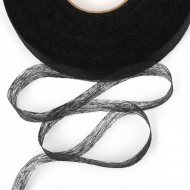 Паутинка Idealtex 25мм цв.черный 23 г/м? рул.100м