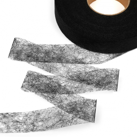 Паутинка Idealtex 25мм цв.черный 23 г/м? рул.100м Паутинка Idealtex 25мм цв.черный 23 г/м? рул.100м