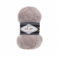 Пряжа для вязания Ализе Mohair classic (25% мохер, 24% шерсть, 51% акрил) 5х100г/200м цв.541 норка
