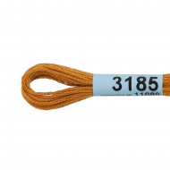 Нитки для вышивания Gamma мулине (3173-6115) 100% хлопок 24 x 8 м цв.3185 рыжий