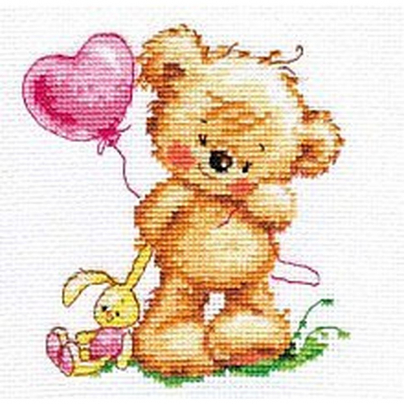 Набор для вышивания АЛИСА арт.0-70 Мишутка-лапочка 11х12 см Набор для вышивания АЛИСА арт.0-70 Мишутка-лапочка 11х12 см