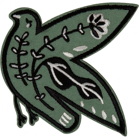 Термоаппликация "Птица зеленая большая"