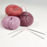 189564_Спицы чулочные гибкие, супергладкие, addiCraSyTrio Unicorn Lace Long №3, 30 см