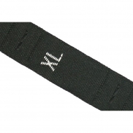 Размерники жаккардовые тафта XL черный 10х32 мм ТВ в рул. 500 шт