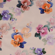 Ткань шелк Армани креп 90 г/м? 97% полиэстер, 3% лайкра шир.148 см арт.T.0346.5 цв.05 розовый рул.25м