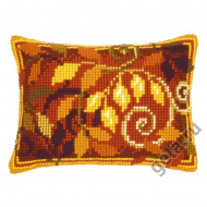 Набор для вышивания VERVACO арт.PN-0145342 Подушка Листья 40х28 см