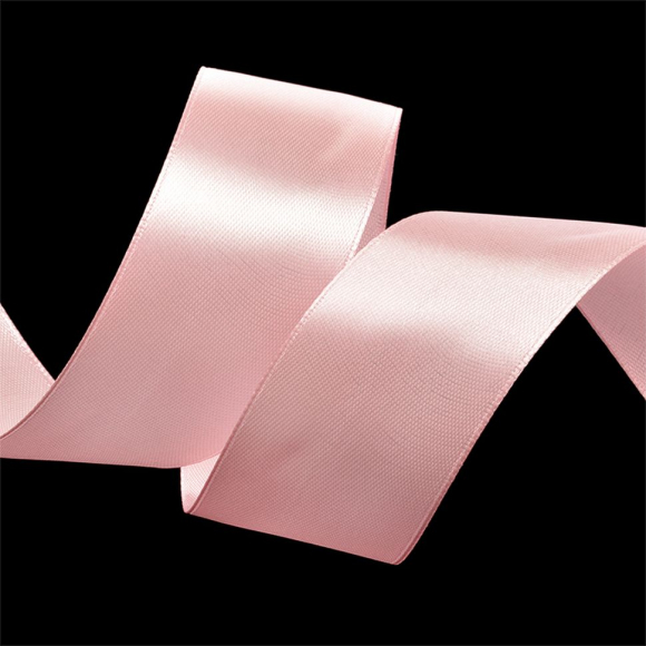 Лента атласная 38мм цв.3053 св.розовый IDEAL уп.27,4 м