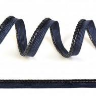 Кант декоративный арт.ТД.SH1.ГСФ.14822 12мм цв.919 т.синий уп.91,4м