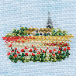 Набор для вышивания DERWENTWATER DESIGNS арт.MIN08A Poppyfield 10х9 см