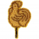 Набор для вышивания KLART арт. 10-021 Брошь. Петушок на палочке 4,5х7,5 см